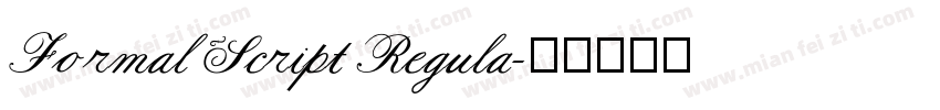 Formal Script Regula字体转换